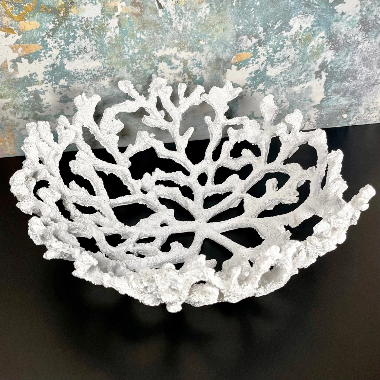 Large White Coral Bowl 1 Large White Coral Bowl