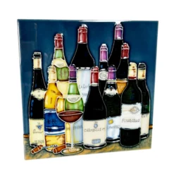 Wine Cellar Selection Ceramic Art Tile 8x8" -Home Decoration IMG E5341copy