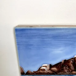 Lighthouse Island Ceramic Art Tile 8x8" -Home Decoration IMG E5352