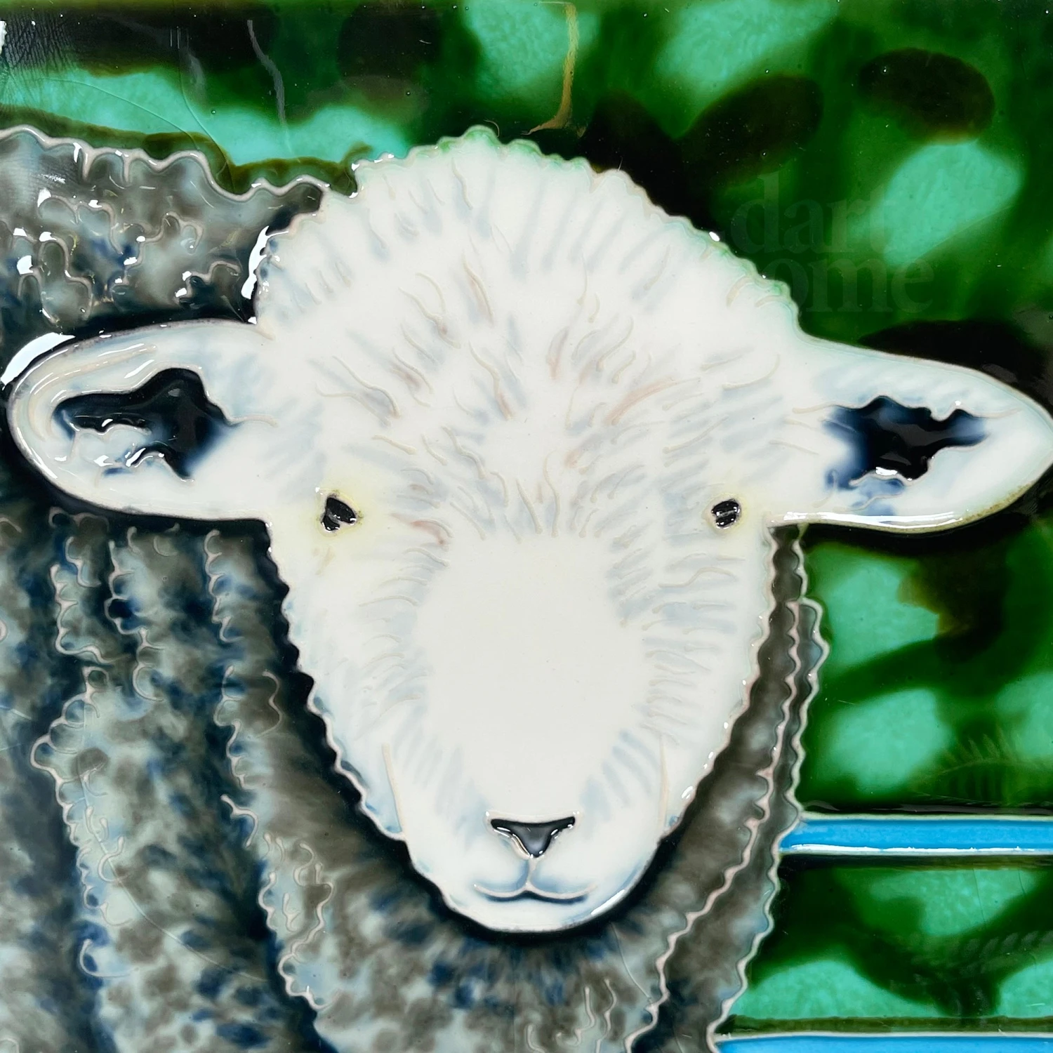 Sheepish Look Ceramic Art Tile 8x8" 2 Sheepish Look Ceramic Art Tile 8x8" - Image 2