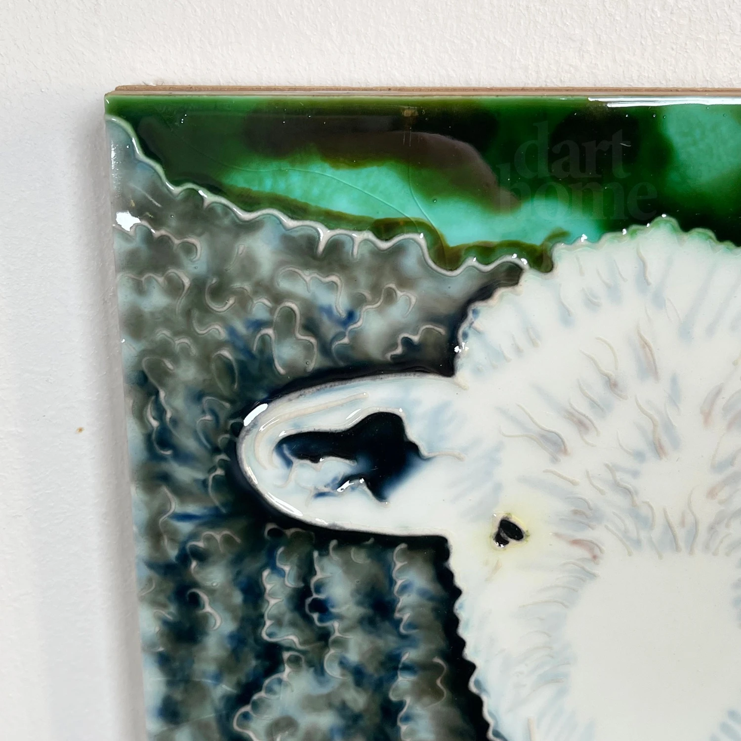 Sheepish Look Ceramic Art Tile 8x8" 6 Sheepish Look Ceramic Art Tile 8x8" - Image 6