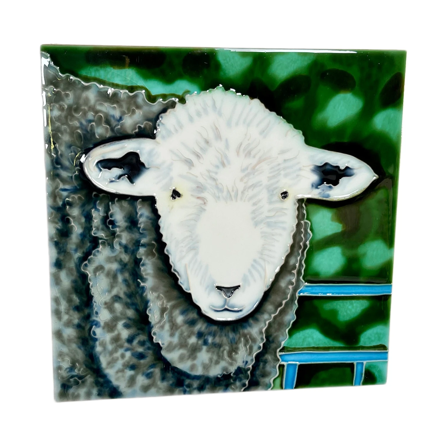 Sheepish Look Ceramic Art Tile 8x8" 7 Sheepish Look Ceramic Art Tile 8x8" - Image 7