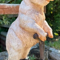 Pig With Spade Garden Sculpture -Home Decoration IMG E5732 edited6