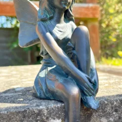 Shelf Sitting Bronze Fairy Ornament -Home Decoration IMG E5850 edited108