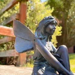 Shelf Sitting Bronze Fairy Ornament -Home Decoration IMG E5853 edited110