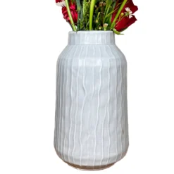 Striped Pastel Grey Vase 9 Striped Pastel Grey Vase -Home Decoration IMG E6159copy