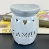 Family Stensil Grey Wax Melt Burner