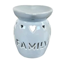 Family Stensil Grey Wax Melt Burner -Home Decoration IMG E6183 edited56copy