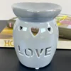 Love Stensil Grey Wax Melt Burner