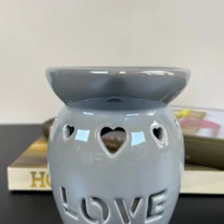 Love Stensil Grey Wax Melt Burner 8 Love Stensil Grey Wax Melt Burner -Home Decoration IMG E6191 edited64