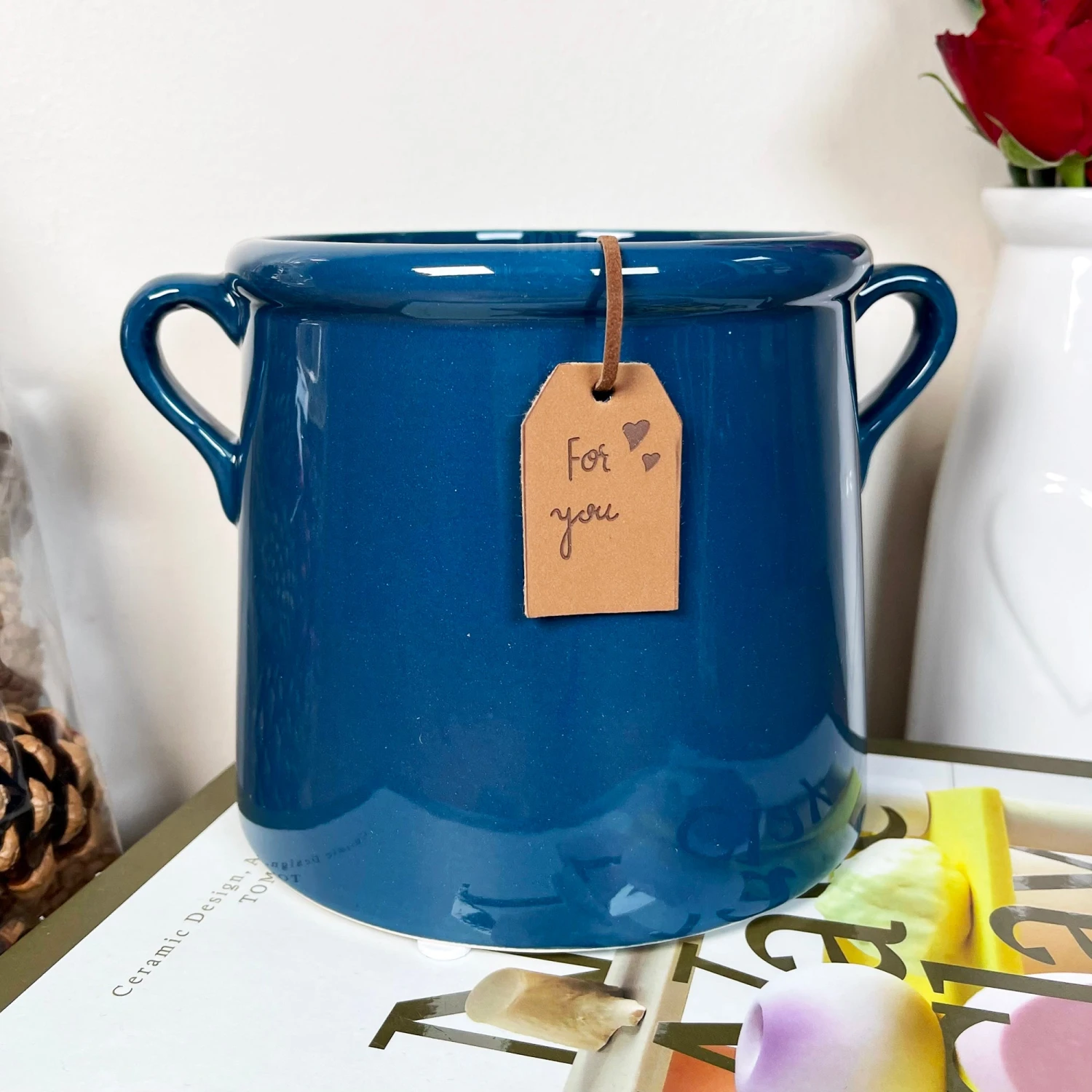 Synergy Blue Urn Pot 2 Synergy Blue Urn Pot - Image 2