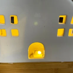 Light Up Ceramic House Ornaments With Wood Base 20 Light Up Ceramic House Ornaments With Wood Base -Home Decoration IMG E6300