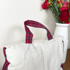 Tartan Red Home Doorstop -Home Decoration IMG E6341