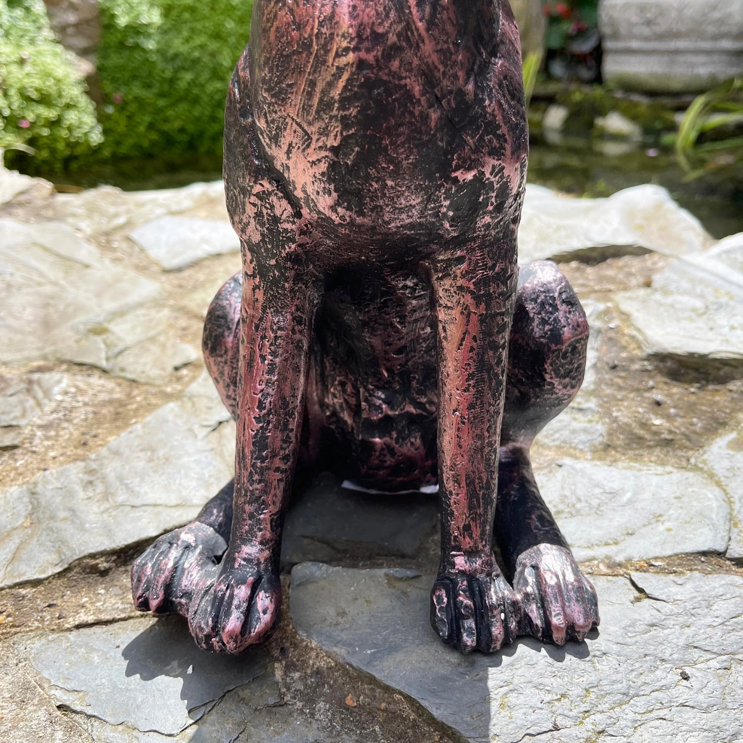 Bronze Garden Alert Hare Ornament 5 Bronze Garden Alert Hare Ornament - Image 5