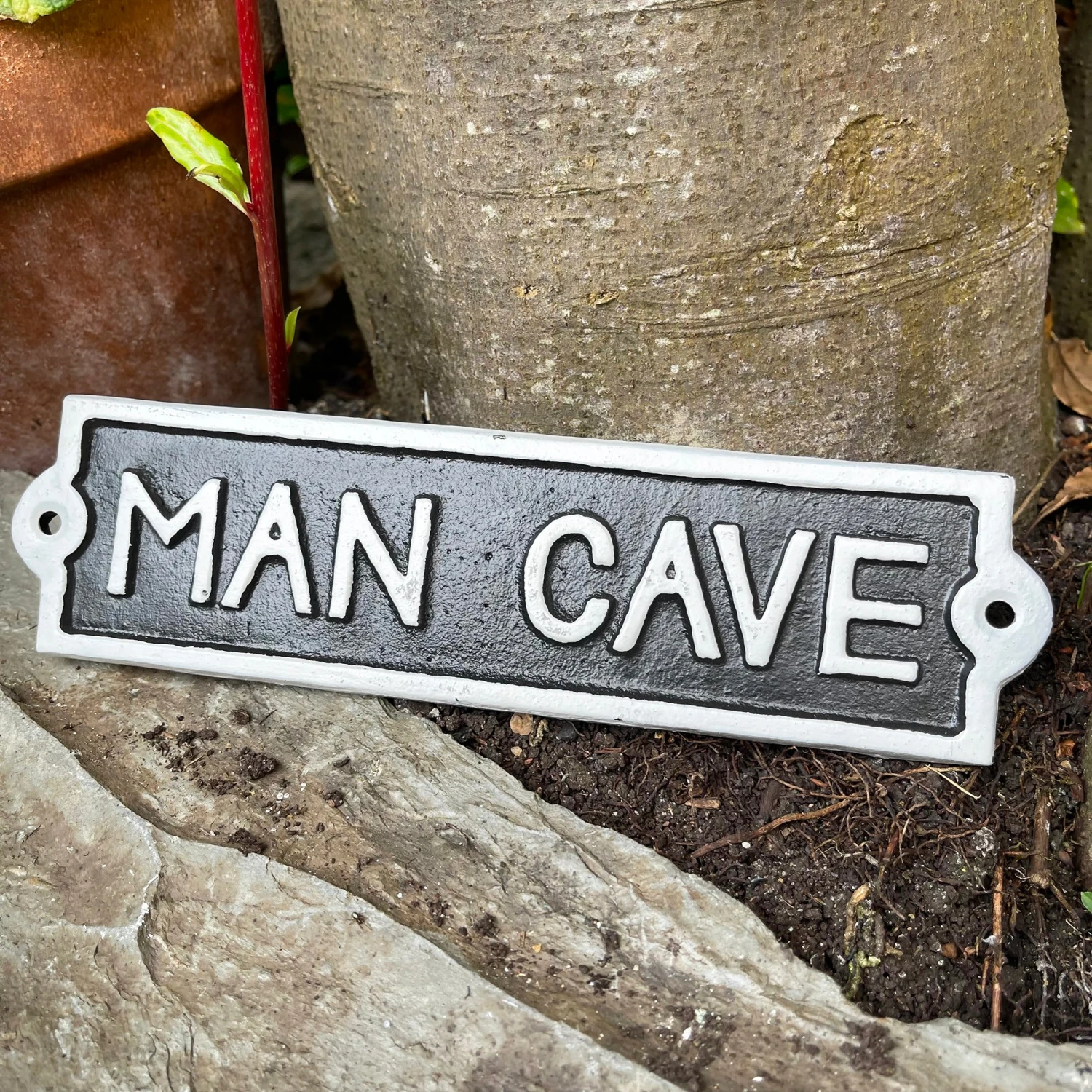 Cast Iron Man Cave Wall Sign 1 Cast Iron Man Cave Wall Sign