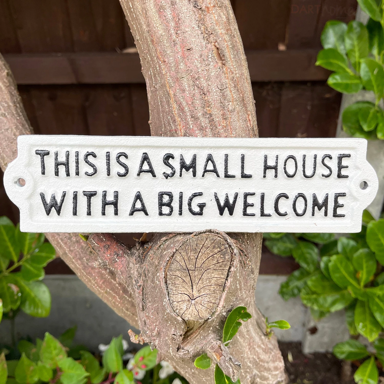 Small House Big Welcome Cast Iron Wall Sign 2 Small House Big Welcome Cast Iron Wall Sign - Image 2