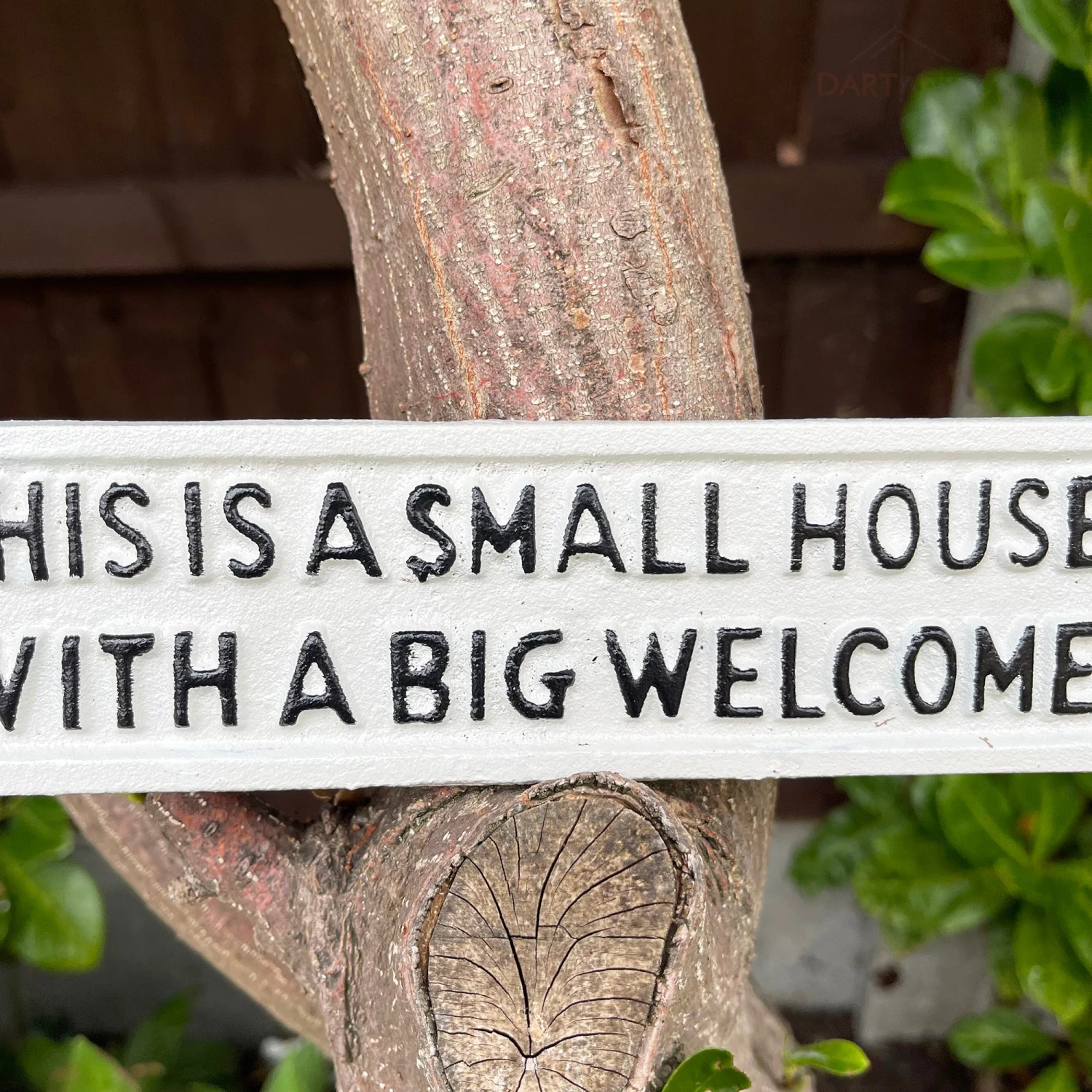 Small House Big Welcome Cast Iron Wall Sign 3 Small House Big Welcome Cast Iron Wall Sign - Image 3