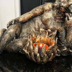 Gold Lying Monkey Tealight Holder -Home Decoration IMG E6662