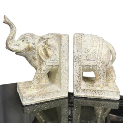 Set Of 2 Indian Elephant Bookends -Home Decoration IMG E6670copy
