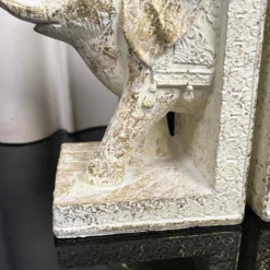 Set Of 2 Indian Elephant Bookends -Home Decoration IMG E6675