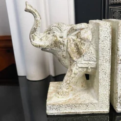Set Of 2 Indian Elephant Bookends -Home Decoration IMG E6676