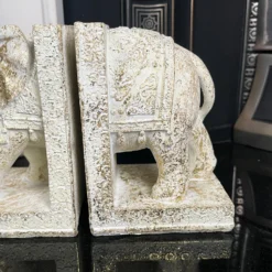 Set Of 2 Indian Elephant Bookends -Home Decoration IMG E6677