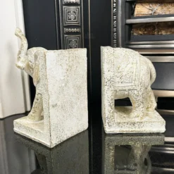 Set Of 2 Indian Elephant Bookends -Home Decoration IMG E6680
