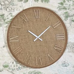 Woven Rattan Wall Clock