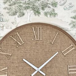 Woven Rattan Wall Clock -Home Decoration IMG E6895