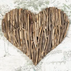 Large Driftwood Love Heart Sculpture