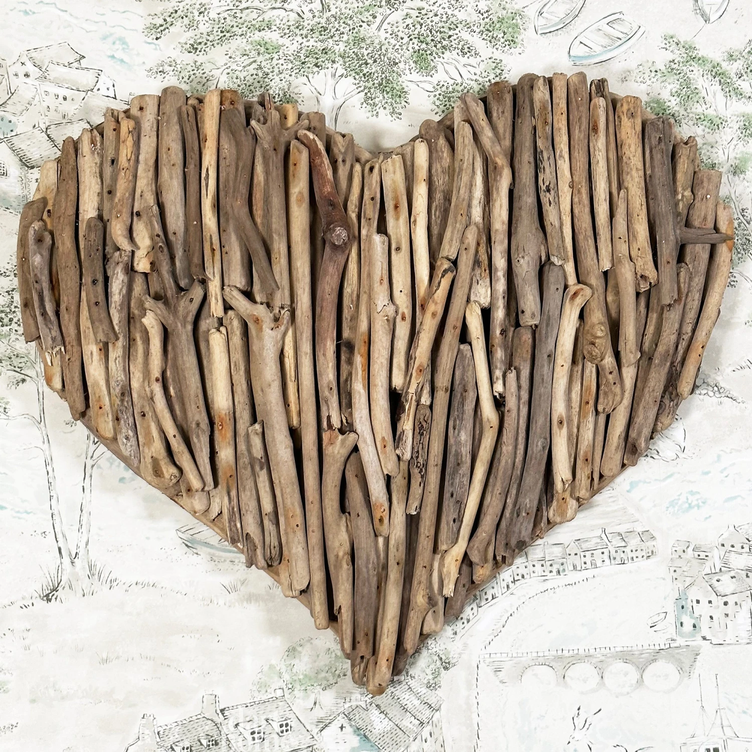 Large Driftwood Love Heart Sculpture 1 Large Driftwood Love Heart Sculpture