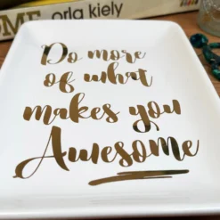 White Rectangular Trinket Dish - What Makes You Awesome -Home Decoration IMG E6939 edited93