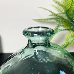Recycled Glass Clear Bubble Vase -Home Decoration IMG E6976