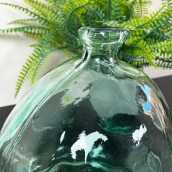 Recycled Glass Clear Bubble Vase -Home Decoration IMG E6977