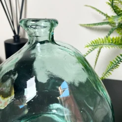 Recycled Glass Clear Bubble Vase -Home Decoration IMG E6979