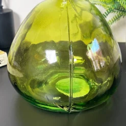 Recycled Glass Green Bubble Vase 10 Recycled Glass Green Bubble Vase -Home Decoration IMG E7002