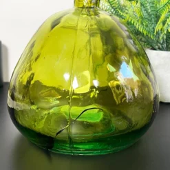 Recycled Glass Green Bubble Vase 13 Recycled Glass Green Bubble Vase -Home Decoration IMG E7005