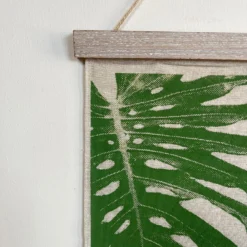 Fabric Palm Leaf Hanging Plaque -Home Decoration IMG E7014 edited164