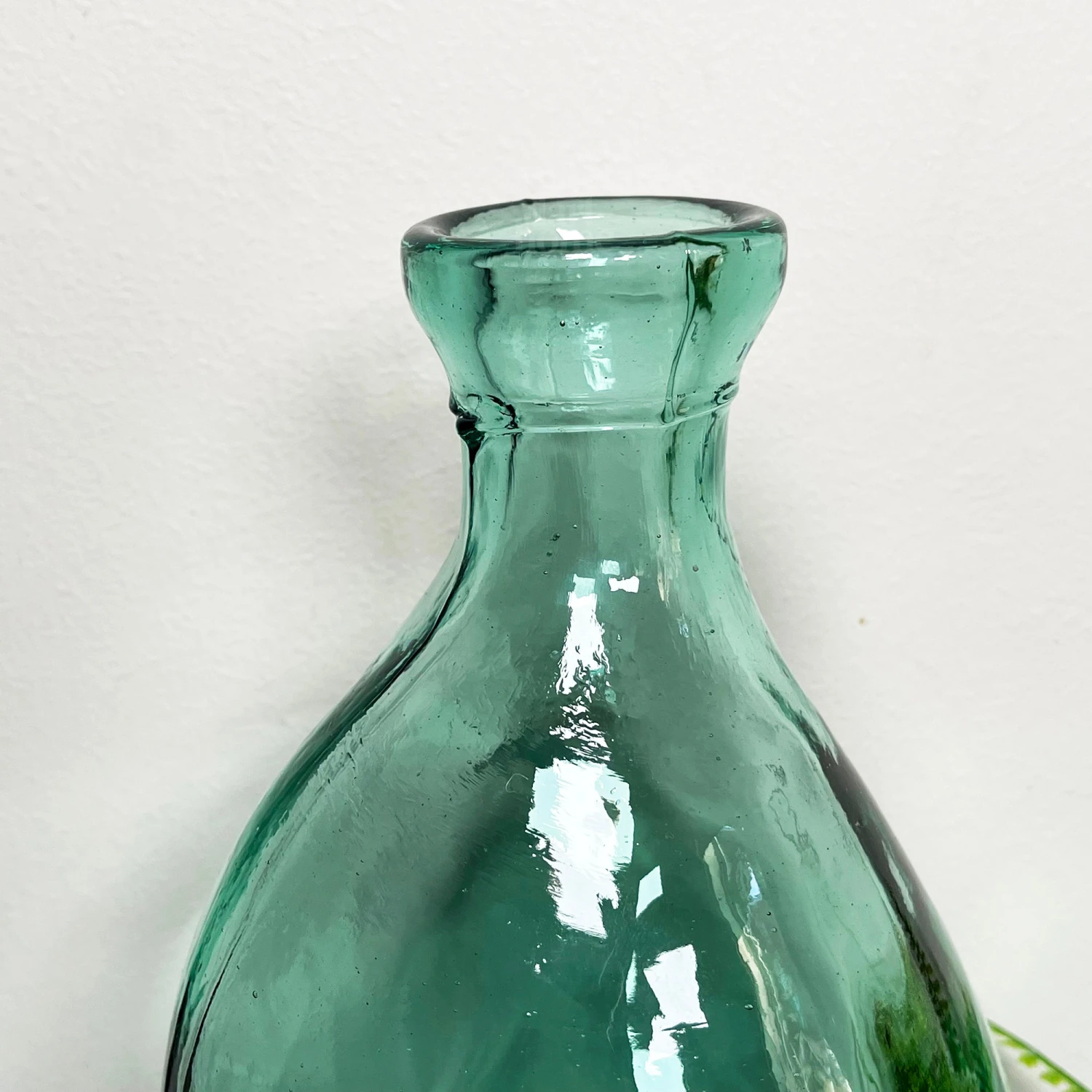 Recycled Glass Tall Bottle Vase 2 Recycled Glass Tall Bottle Vase - Image 2