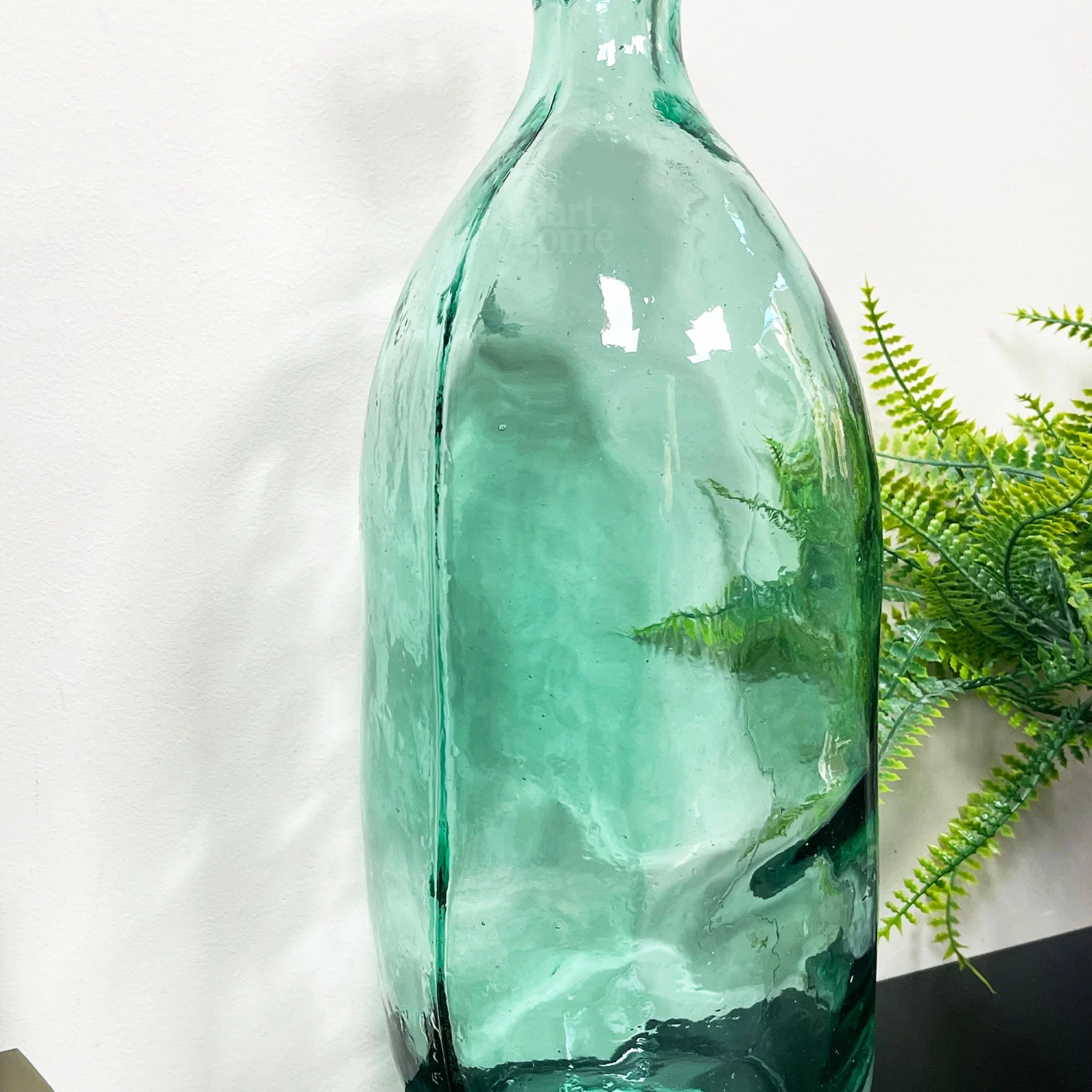 Recycled Glass Tall Bottle Vase 5 Recycled Glass Tall Bottle Vase - Image 5
