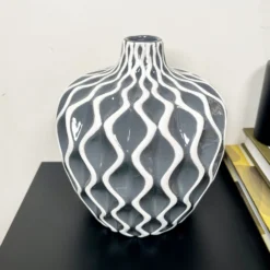Grey Wave Pattern Serenity Vase -Home Decoration IMG E7052