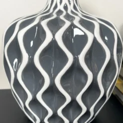 Grey Wave Pattern Serenity Vase -Home Decoration IMG E7061