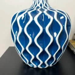 Blue Wave Pattern Serenity Vase -Home Decoration IMG E7067