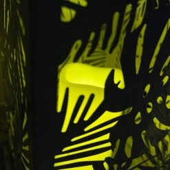 LED Grey Leaf Hurricane Lanterns -Home Decoration IMG E7195 edited307