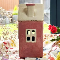 Pink Heart House Candle Holder 8 Pink Heart House Candle Holder -Home Decoration IMG E7335