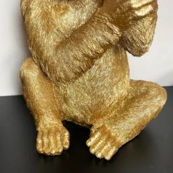 Large Gold Up Yours Monkey Ornament -Home Decoration IMG E7392