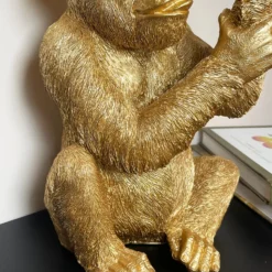 Large Gold Up Yours Monkey Ornament -Home Decoration IMG E7393