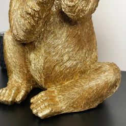 Large Gold Up Yours Monkey Ornament -Home Decoration IMG E7397