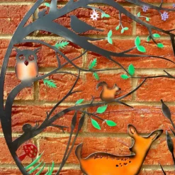 Woodland Wildlife Metal Wall Art - Coloured Finish -Home Decoration IMG E7402 editedF