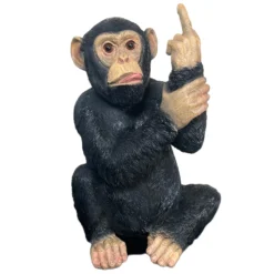 Black Up Yours Monkey Ornament 21x30x20cm -Home Decoration IMG E7402copy